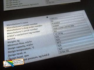 RVS platen, tekst erin laseren